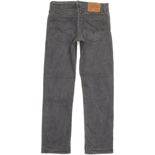 Levi's 504 Men Grey Straight Regular Stretch Jeans W31 L29