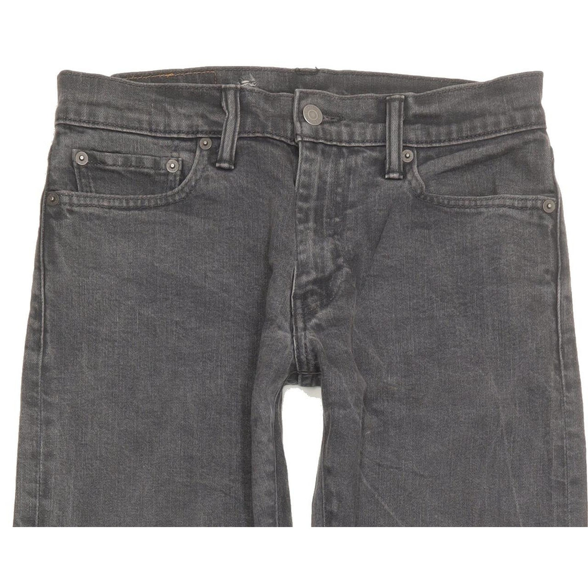 Levi's 504 Men Grey Straight Regular Stretch Jeans W31 L29