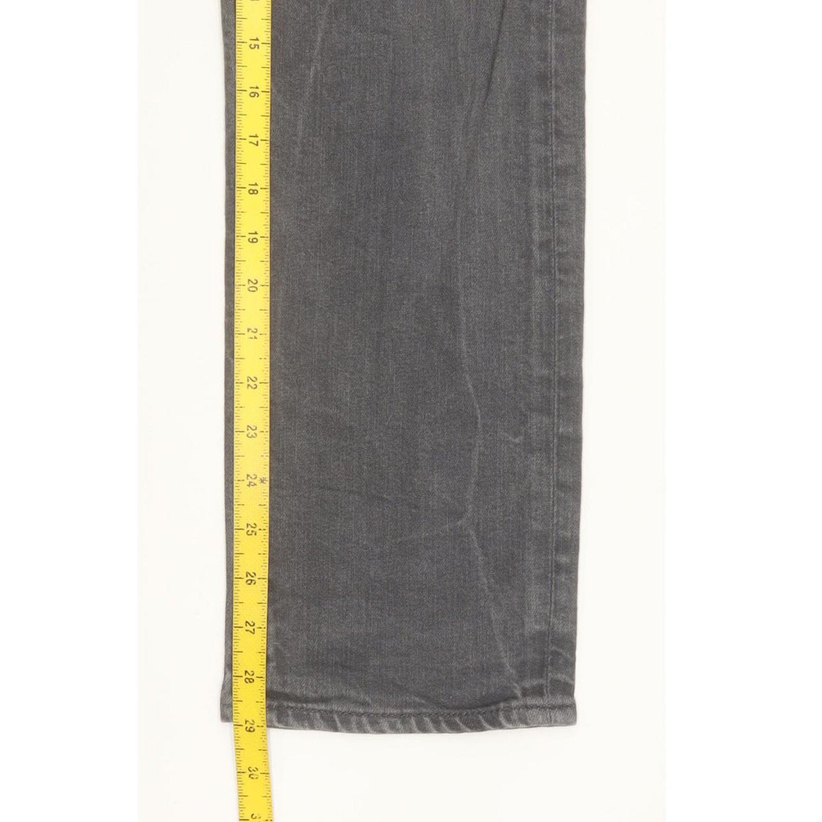 Levi's 504 Men Grey Straight Regular Stretch Jeans W31 L29