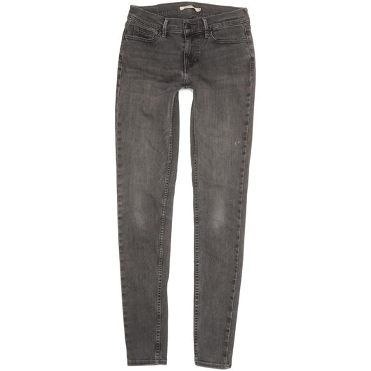 Levi's 710 Women Grey Skinny Slim Stretch Jeans W27 L31