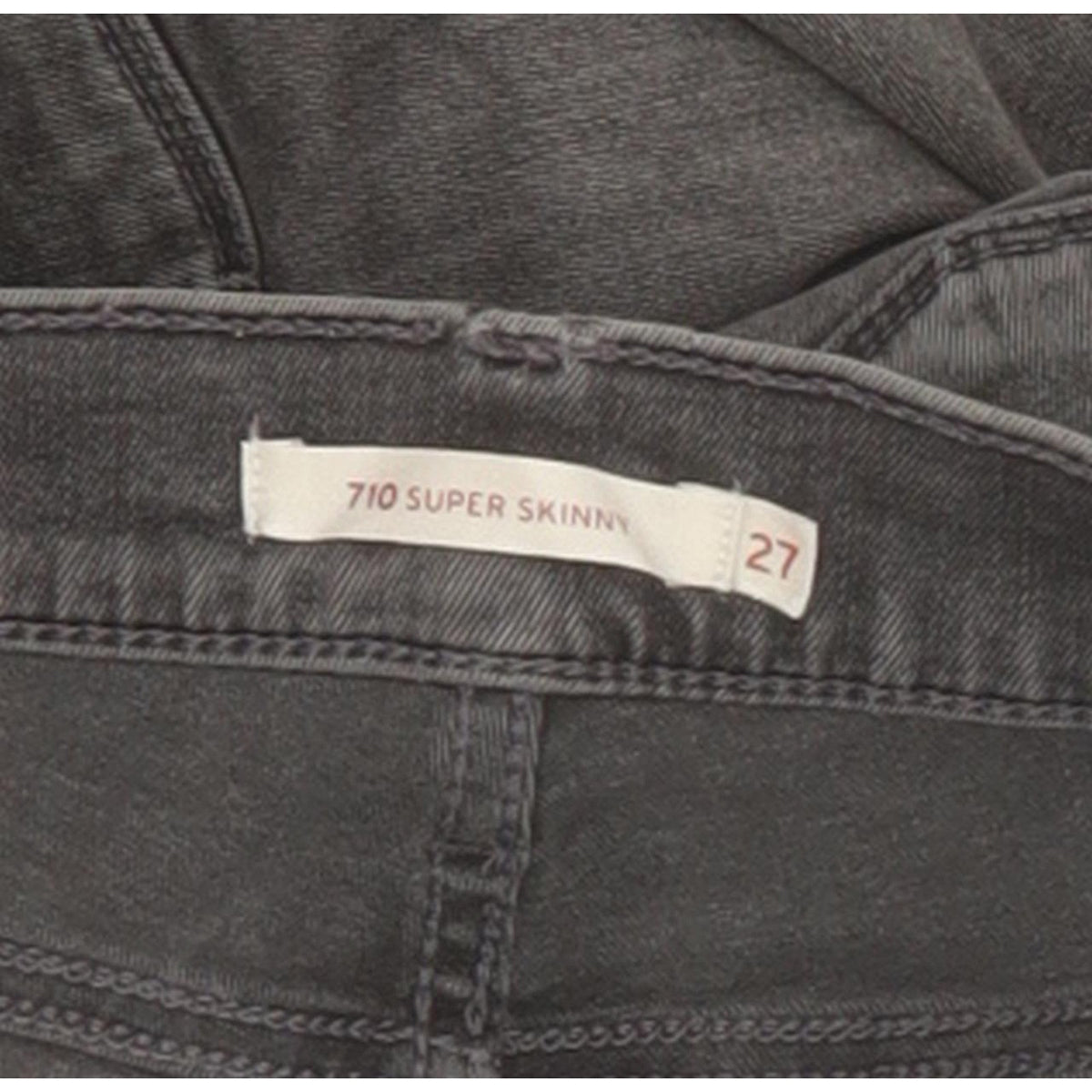 Levi's 710 Women Grey Skinny Slim Stretch Jeans W27 L31