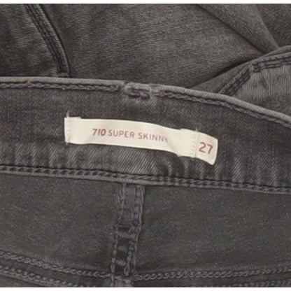 Levi's 710 Women Grey Skinny Slim Stretch Jeans W27 L31
