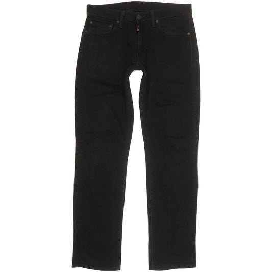 Levi's 511 Men Black Straight Slim Stretch Jeans W32 L32