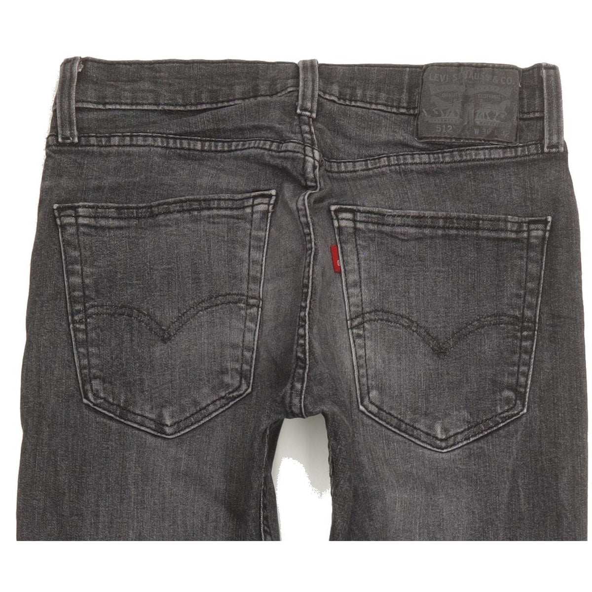 Levi's 512 Men Grey Tapered Slim Stretch Jeans W30 L30