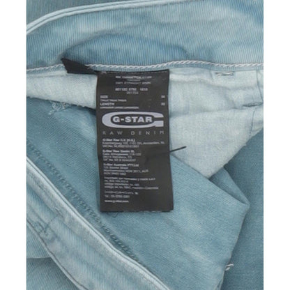 G-Star 3301 Women Green Straight Slim Stretch Jeans W30 L31