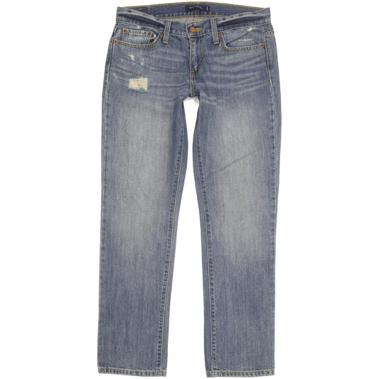 Levi's 513 Women Blue Straight Slim Boyfriend Jeans W30 L30