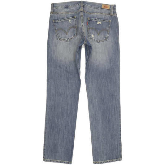 Levi's 513 Women Blue Straight Slim Boyfriend Jeans W30 L30