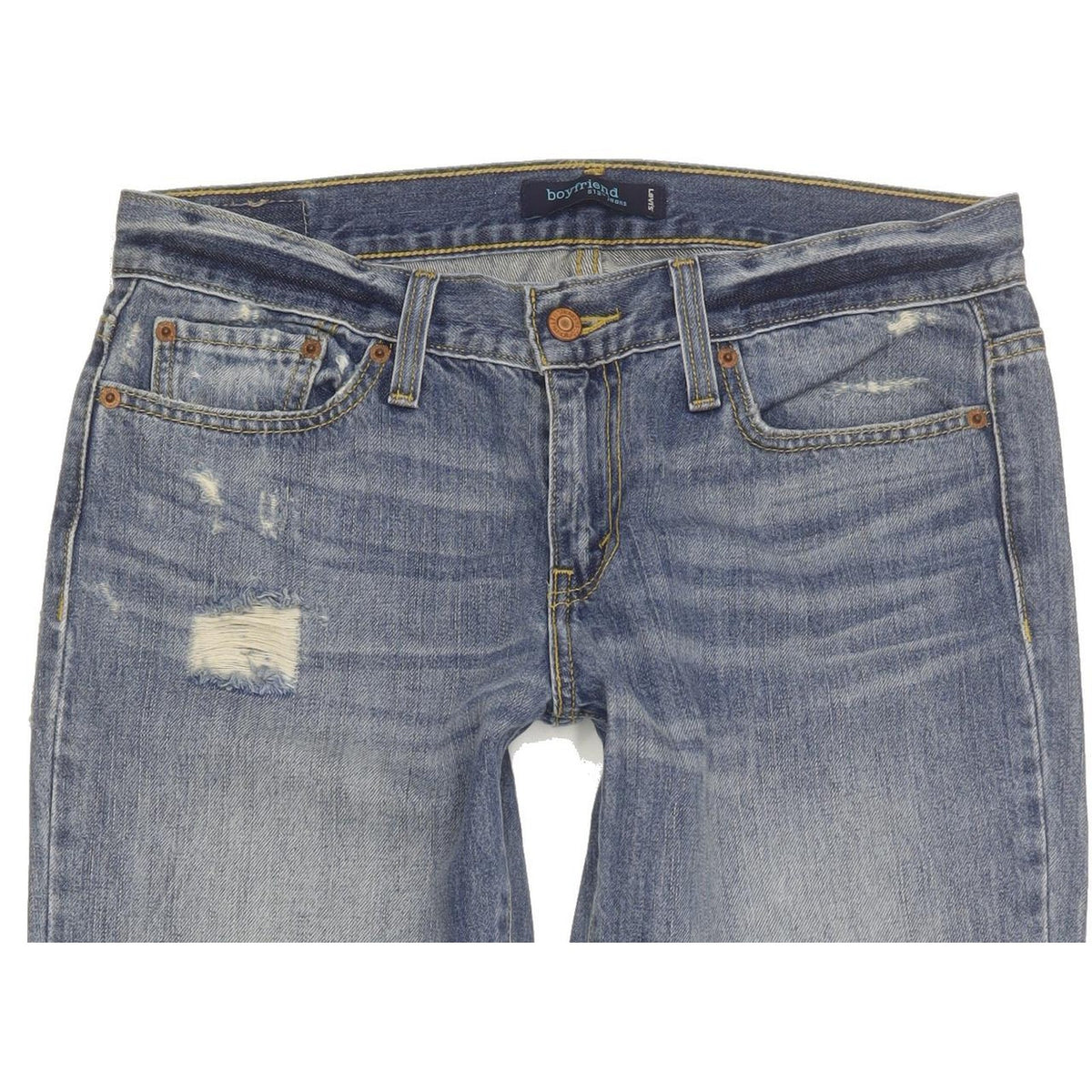 Levi's 513 Women Blue Straight Slim Boyfriend Jeans W30 L30