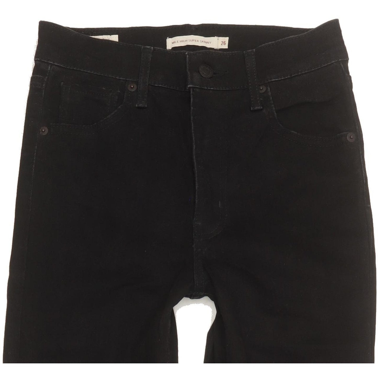 Levi's Mile Women Black Skinny Slim Stretch Jeans W26 L30