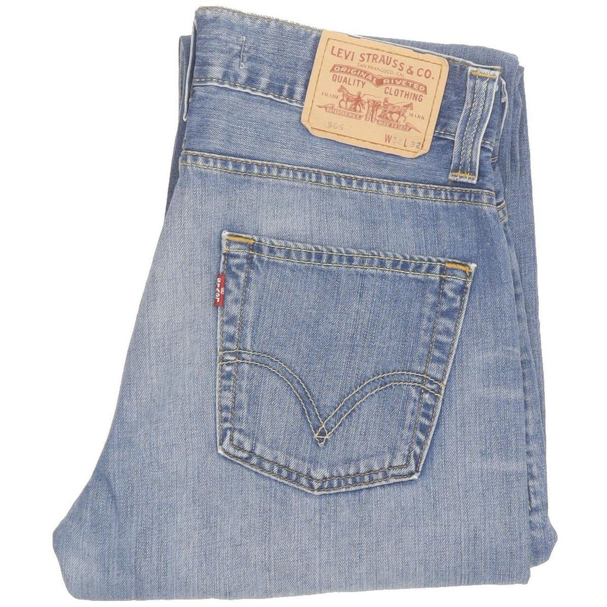 Levi's 506 Men Blue Straight Regular Jeans W32 L31