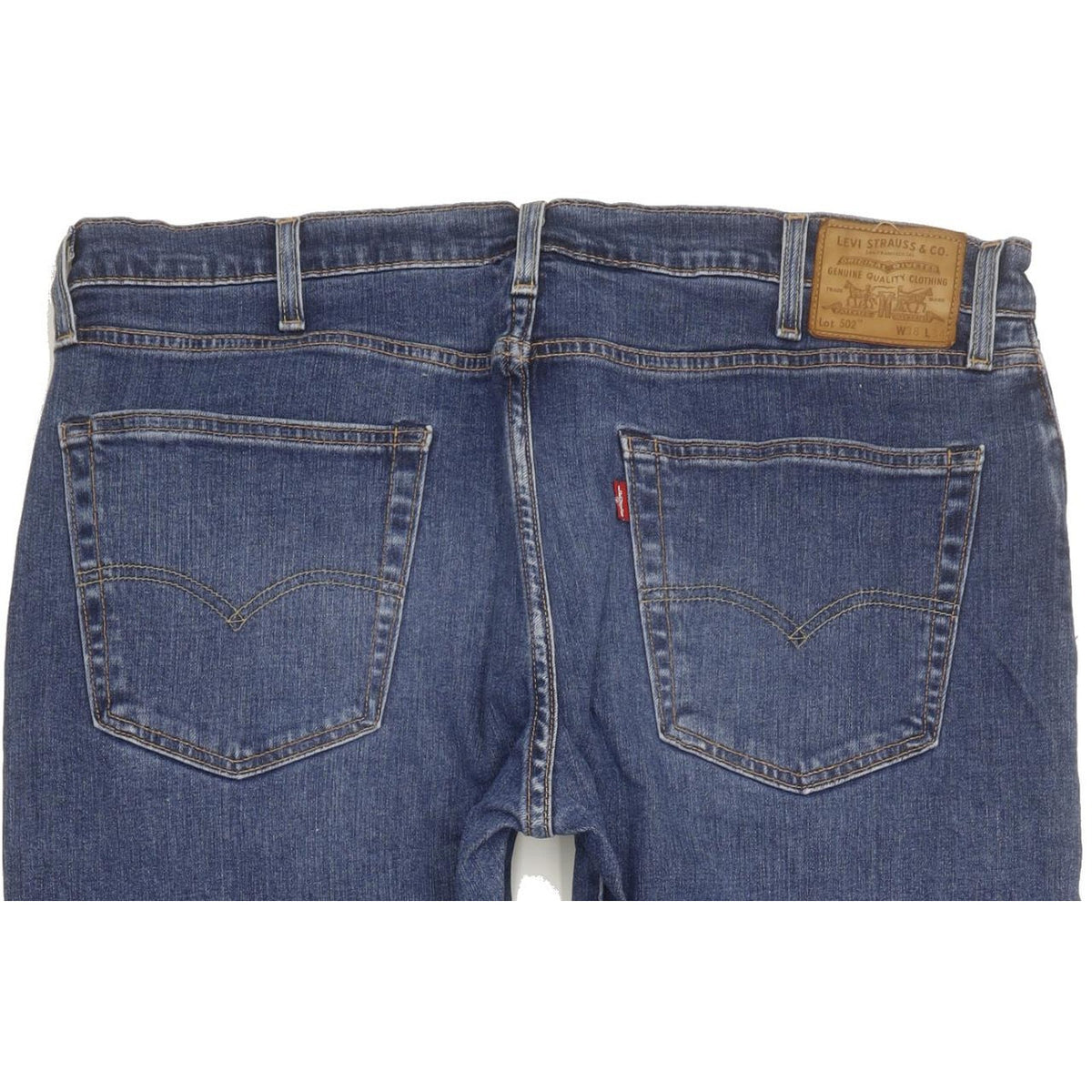 Levi's 502 Men Blue Tapered Regular Stretch Jeans W38 L32