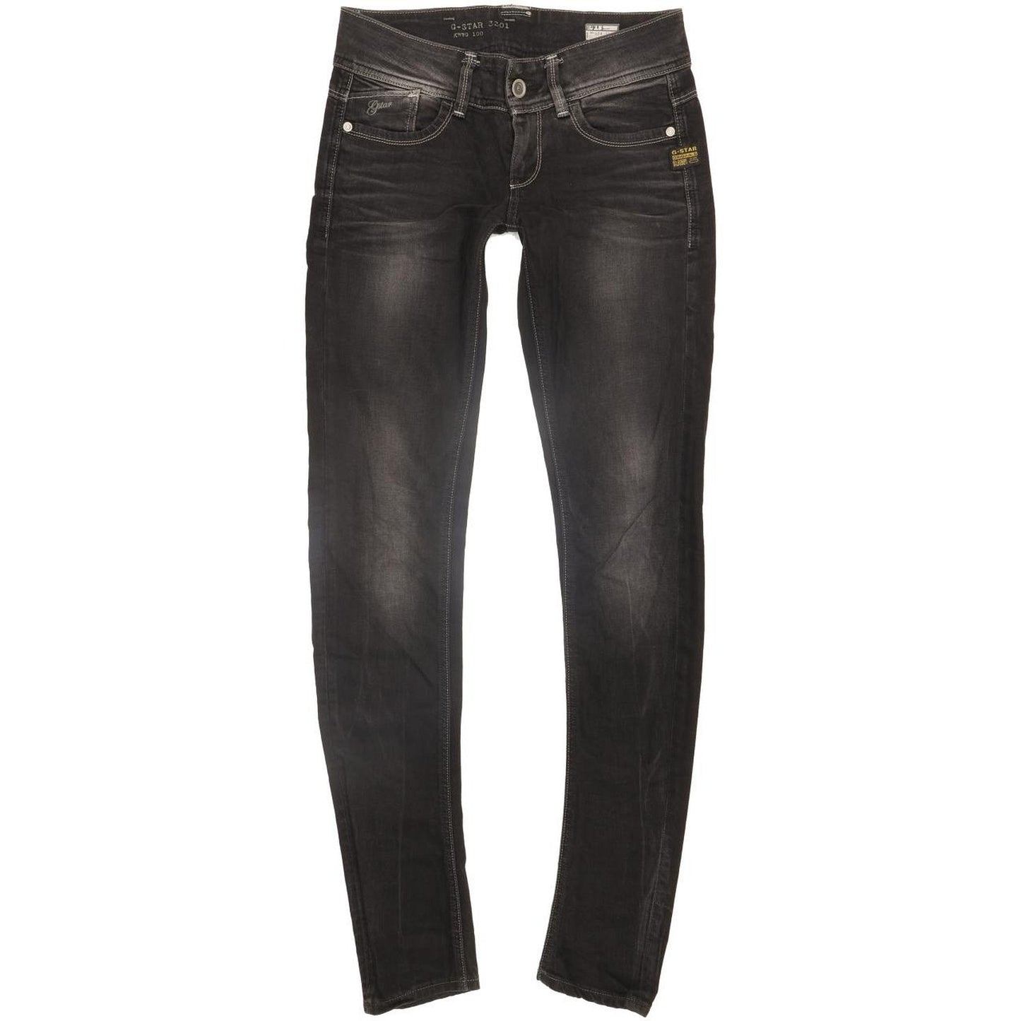 G-Star Lynn Women Black Skinny Slim Stretch Jeans W27 L34