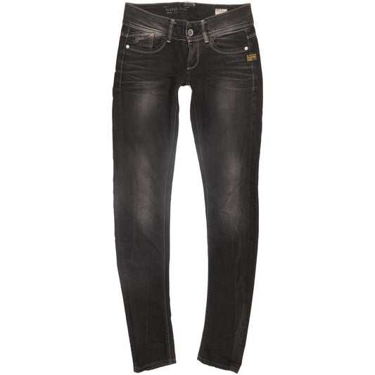 G-Star Lynn Women Black Skinny Slim Stretch Jeans W27 L34