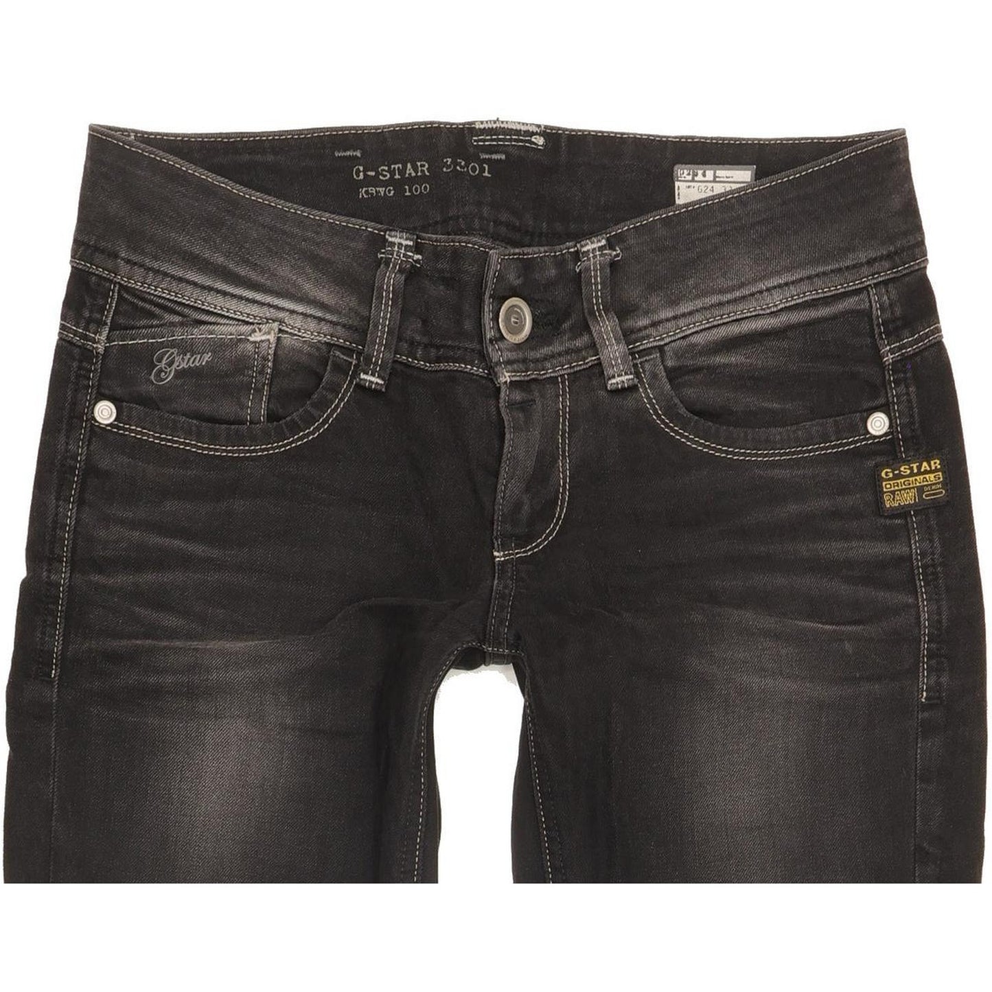 G-Star Lynn Women Black Skinny Slim Stretch Jeans W27 L34