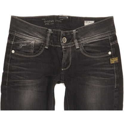 G-Star Lynn Women Black Skinny Slim Stretch Jeans W27 L34