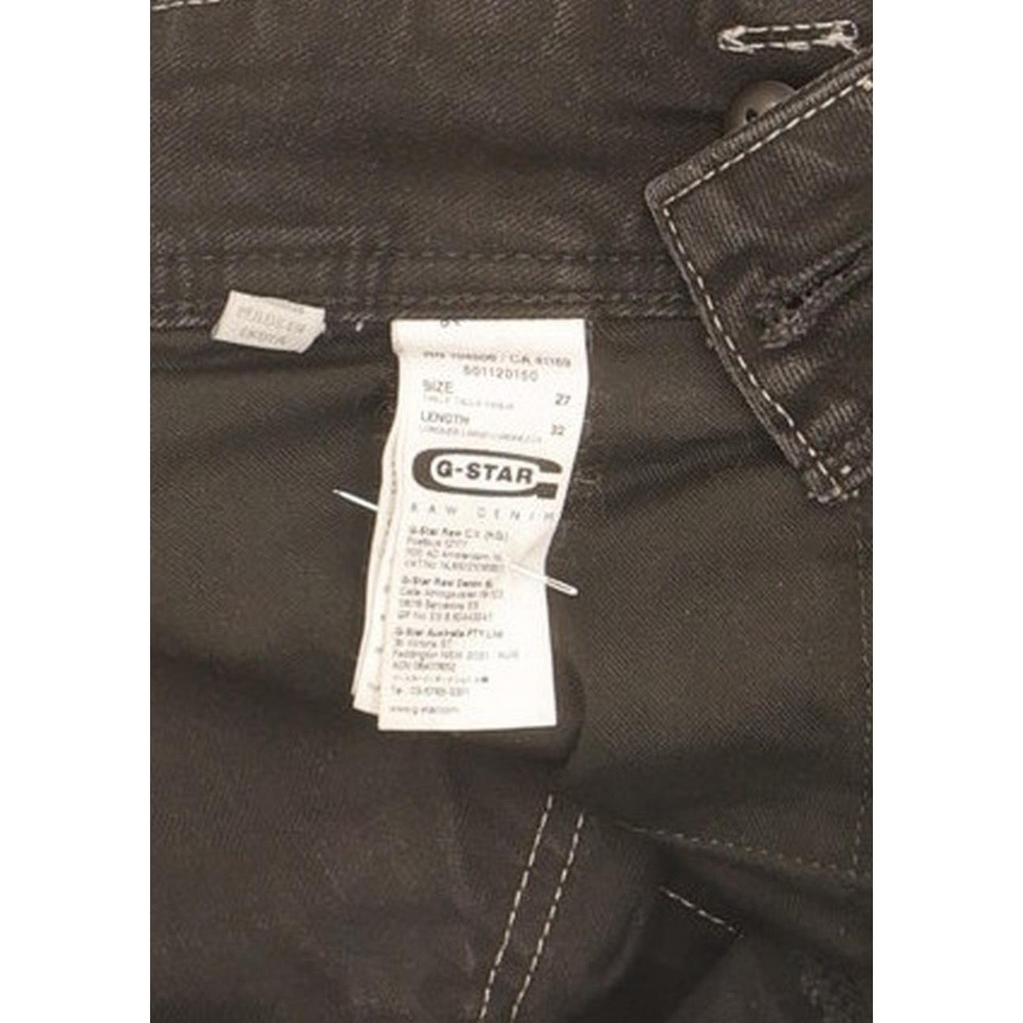 G-Star Lynn Women Black Skinny Slim Stretch Jeans W27 L34