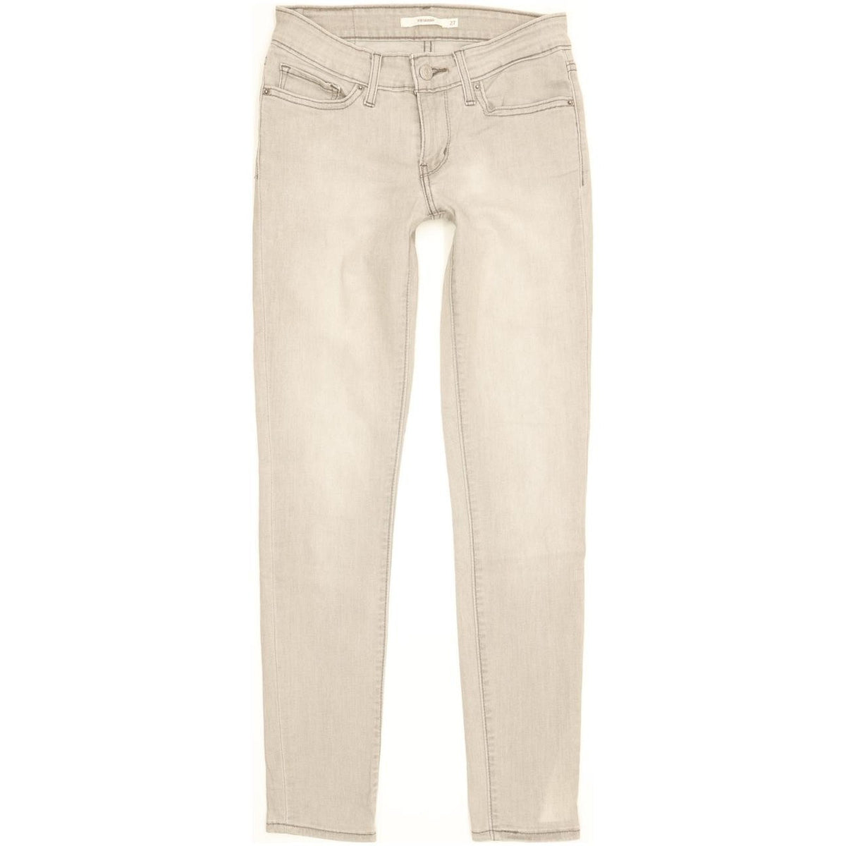 Levi's 711 Women Grey Skinny Slim Stretch Jeans W27 L29