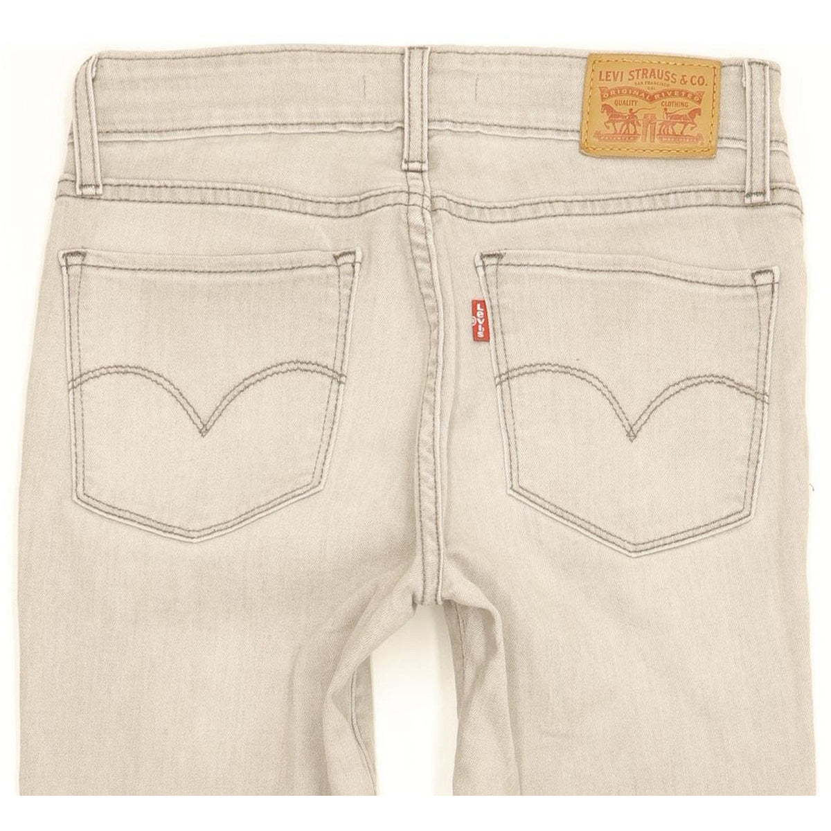 Levi's 711 Women Grey Skinny Slim Stretch Jeans W27 L29