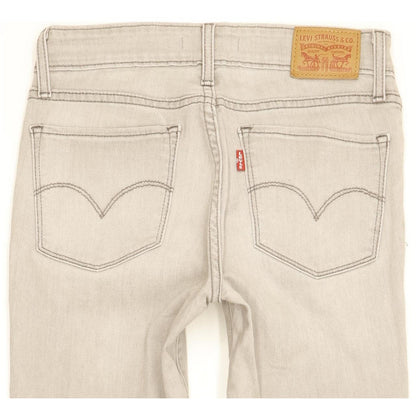 Levi's 711 Women Grey Skinny Slim Stretch Jeans W27 L29