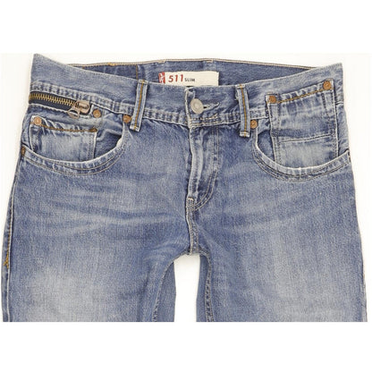 Levi's 511 Men Blue Straight Slim Jeans W31 L34