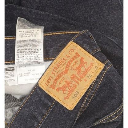 Levi's 508 Men Blue Straight Slim Jeans W37 L30