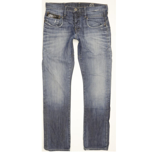 G-Star Blade Men Blue Straight Slim Jeans W32 L32