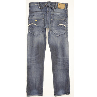 G-Star Blade Men Blue Straight Slim Jeans W32 L32