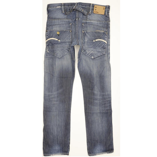 G-Star Blade Men Blue Straight Slim Jeans W32 L32