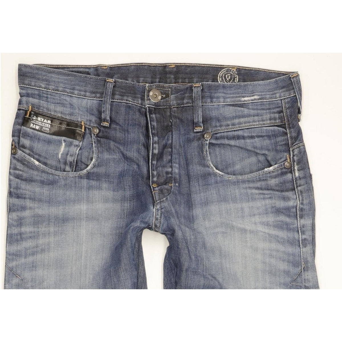 G-Star Blade Men Blue Straight Slim Jeans W32 L32