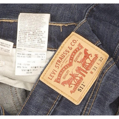 Levi's 511 Men Blue Straight Slim Stretch Jeans W31 L31