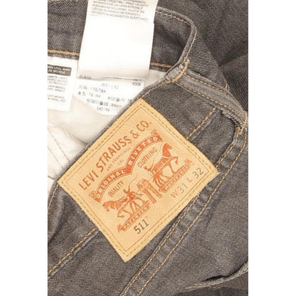 Levi's 511 Men Grey Straight Slim Stretch Jeans W31 L32